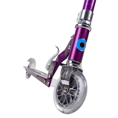 Самокат MICRO серії &quot;Sprite&quot; - ПУРПУРОВИЙ МЕТАЛІК (складаний, до 100 kg, двоколісний)