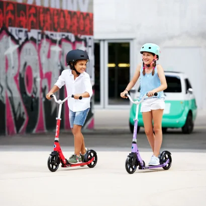 Самокат MICRO серії &quot;Cruiser&quot; – ЧЕРВОНИЙ (до 100 kg, двоколісний)