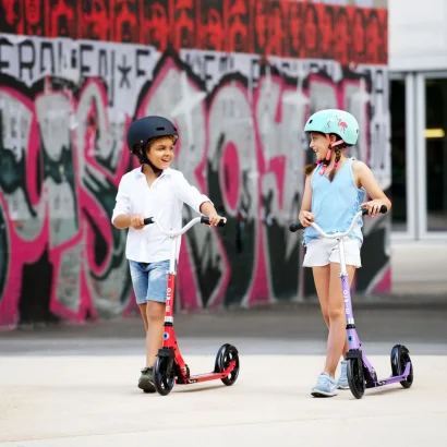 Самокат MICRO серії &quot;Cruiser&quot; – ЧЕРВОНИЙ (до 100 kg, двоколісний)