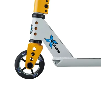 Самокат MICRO серії &quot;Trixx 2.0&quot; – СІРО-ЖОВТИЙ (до 100 kg, двоколісний)