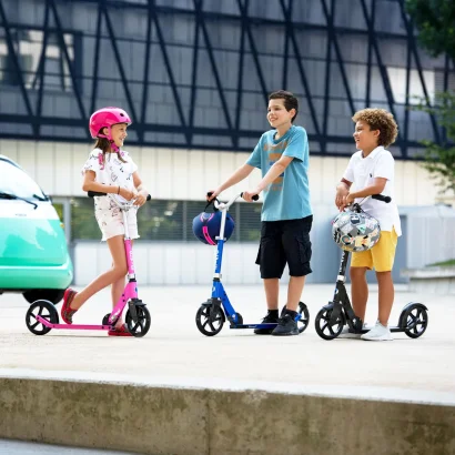 Самокат MICRO серії &quot;Cruiser&quot; – ЧОРНИЙ (до 100 kg, двоколісний)