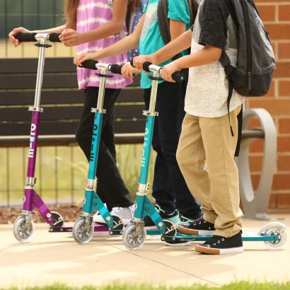 Самокат MICRO серії &quot;Sprite LED&quot; – БЕНЗИН (до 100 kg, двоколісний, світло)