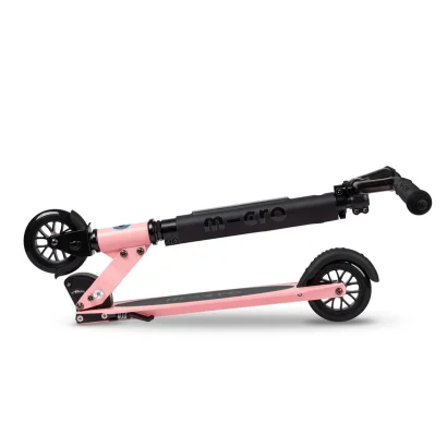 Самокат MICRO серії &quot;Sprite Deluxe&quot; – НЕОНОВИЙ РОЖЕВИЙ (складаний, до 100 kg, двоколісний, світло)