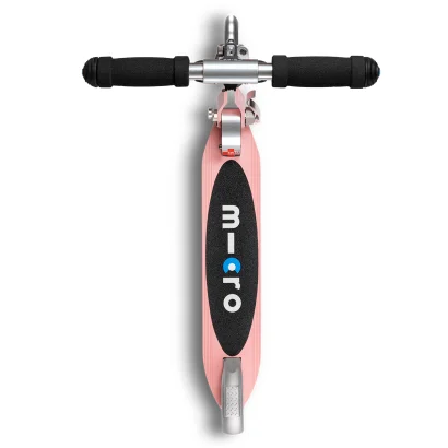 Самокат MICRO серії "Sprite LED" - НЕОНОВА ТРОЯНДА (складаний, до 100 kg, двоколісний, світло)