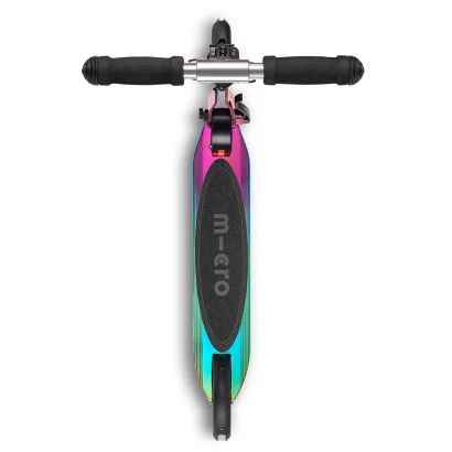 Самокат MICRO серії "Sprite LED" &ndash; НЕОХРОМ (до 100  кг (kg), двоколісний, світло)