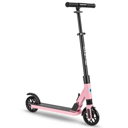 Самокат MICRO серії "Sprite Suspension" - РОЖЕВИЙ (складаний, до 100 кг (kg), двоколісний)