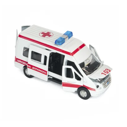 Автомодель - FORD TRANSIT РЕАНІМАЦІЯ (світло, озвуч. укр. мовою)