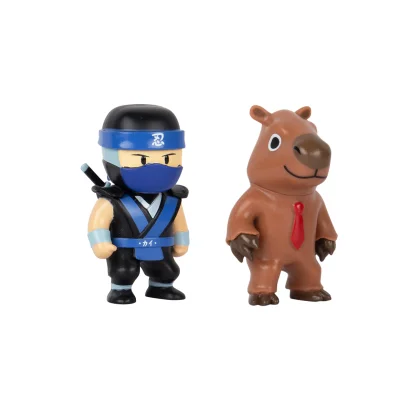 Набір колекційних фігурок STUMBLE GUYS - НІНДЗЯ КАЙ І КАПІБАРА (2 фігурки, 6 cm)