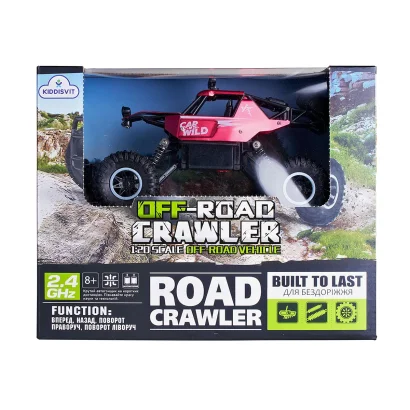 Автомобіль OFF-ROAD CRAWLER з р/к - CAR VS WILD (червоний, акум. 3,6V, метал. корпус, 1:20)
