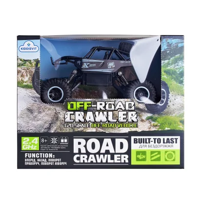 Автомобіль OFF-ROAD CRAWLER з р/к - ROCK SPORT (чорний, акум. 3,6V, метал. корпус, 1:20)