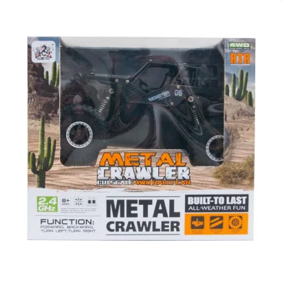 Автомобіль OFF-ROAD CRAWLER з р/к - TIGER (матовий чорний, акум. 4,8V, метал. корпус, 1: 18)