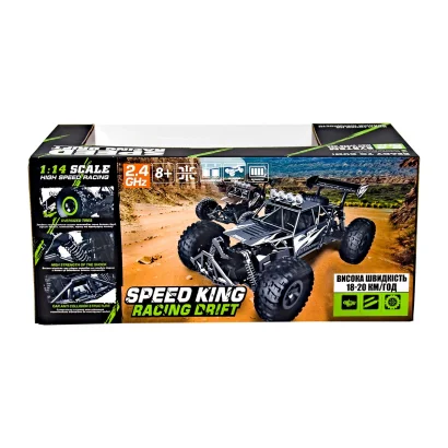 Автомобіль OFF-ROAD CRAWLER з р/к - SPEED KING (чорний металік, метал. корпус, акум. 6V, 1:14)