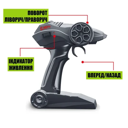 Автомобіль OFF-ROAD CRAWLER з р/к - SPEED KING (сірий, метал. корпус, акум. 6V, 1:14)