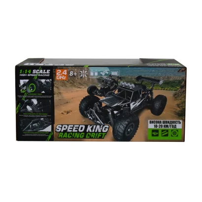 Автомобіль OFF-ROAD CRAWLER з р/к - RACE (матовий чорний, метал. корпус, акум.6V, 1:14)