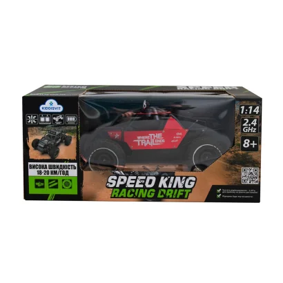 Автомобіль OFF-ROAD CRAWLER з р/к - RACE (матовий червоний, метал. корпус, акум.6V, 1:14)