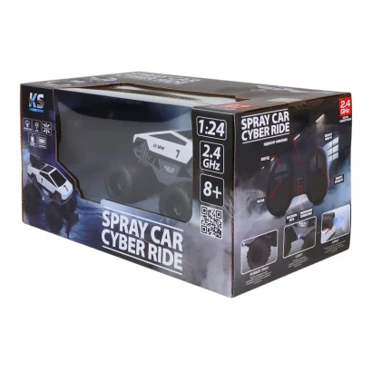 Автомобіль SPRAY CAR на р/к &ndash; CYBER RIDE (білий, 1:24, 2.4 ГГц, акум. 3,7 V, вихлопна пара)