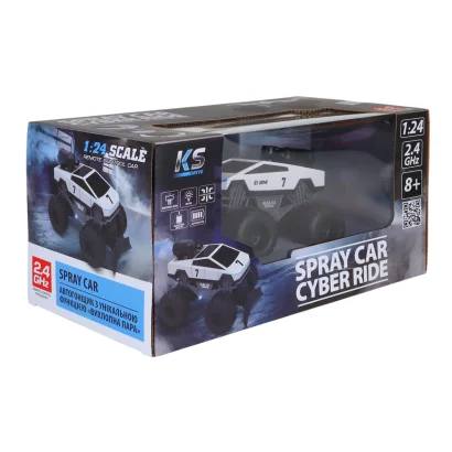 Автомобіль SPRAY CAR на р/к &ndash; CYBER RIDE (білий, 1:24, 2.4 ГГц, акум. 3,7 V, вихлопна пара)