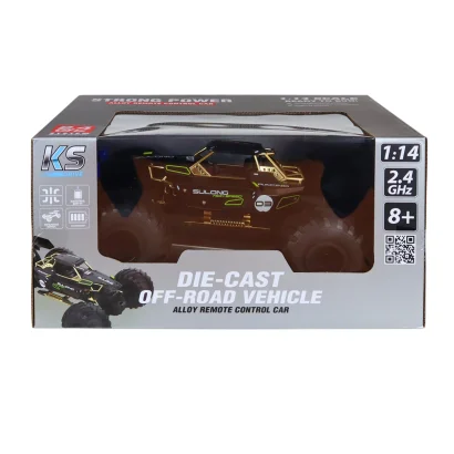 Автомобіль OFF-ROAD на р/к &ndash; HIGH SPEED (чорний, метал. корпус, 1:14, 2.4 ГГц, акум. 3,7 V)