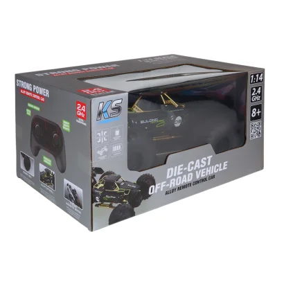 Автомобіль OFF-ROAD на р/к &ndash; HIGH SPEED (чорний, метал. корпус, 1:14, 2.4 ГГц, акум. 3,7 V)