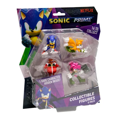 Набір ігрових фігурок SONIC PRIME &ndash; ПРИГОДИ ЕМІ (5 фiгурок, 6,5 cm)