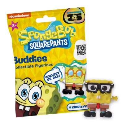 Дисплей фігурок-сюрпризів COOL THINGS серії "Buddies 3D" - ГУБКА БОБ (24 шт.)