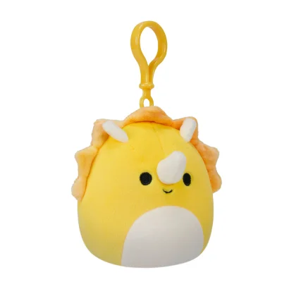 М'яка іграшка на кліпсі SQUISHMALLOWS – ТРИЦЕРАТОПС (9 cm)