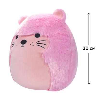 М'яка іграшка SQUISHMALLOWS &ndash; РОЖЕВА ВИДРА (30 cm)