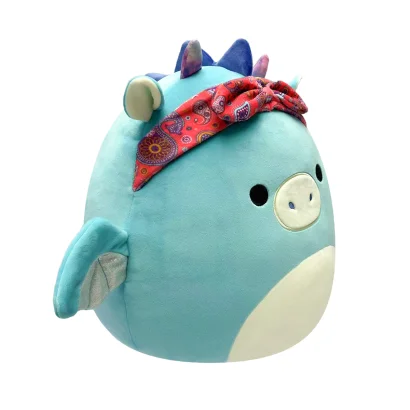 М'яка іграшка SQUISHMALLOWS &ndash; ДРАКОН У БАНДАНІ (19 cm)