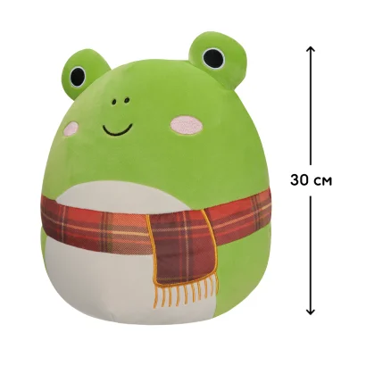 М'яка іграшка SQUISHMALLOWS &ndash; ЖАБКА ВЕНДІ У ШАРФІ (30 cm)