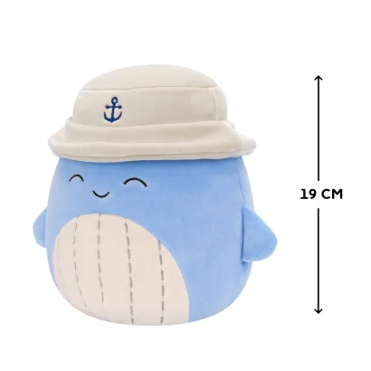 М'яка іграшка SQUISHMALLOWS &ndash; СИНІЙ КИТ САМІР У ПАНАМІ (19 cm)