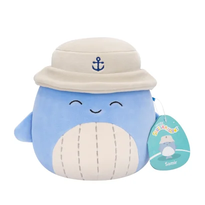 М'яка іграшка SQUISHMALLOWS &ndash; СИНІЙ КИТ САМІР У ПАНАМІ (19 cm)
