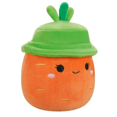 М'яка іграшка SQUISHMALLOWS - МОРКВИНКА КАРОЛІНА В КАПЕЛЮСІ (13 cm)