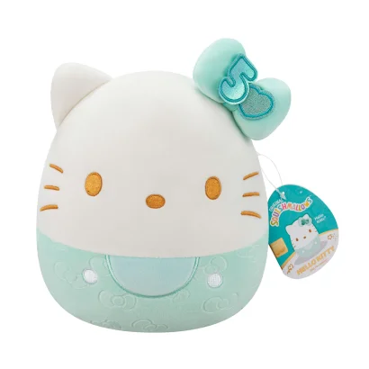 М'яка іграшка SQUISHMALLOWS &ndash; ХЕЛОУ КІТТІ У СМАРАГДОВОМУ (20 cm)