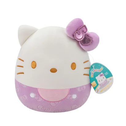 М'яка іграшка SQUISHMALLOWS &ndash; ХЕЛОУ КІТТІ В ПУРПУРОВОМУ (20 cm)