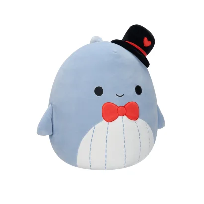М'яка іграшка SQUISHMALLOWS &ndash; СИНІЙ КИТ САМІР (13 cm)