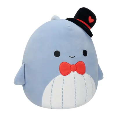 М'яка іграшка SQUISHMALLOWS &ndash; СИНІЙ КИТ САМІР (30 cm)