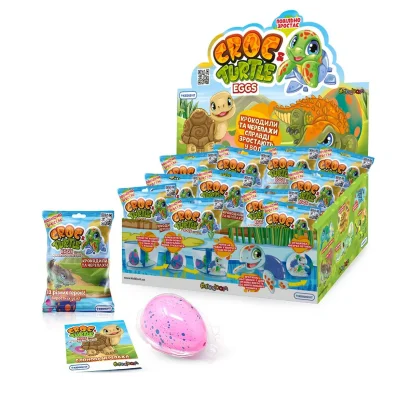 Іграшка, що зростає, в яйці «Croc &amp; Turtle Eggs» - КРОКОДИЛИ ТА ЧЕРЕПАХИ (в диспл.)