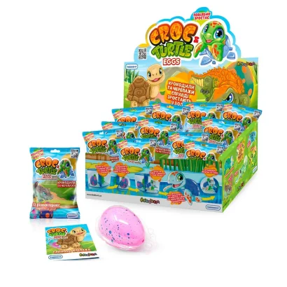 Іграшка, що зростає, в яйці «Croc &amp; Turtle Eggs» - КРОКОДИЛИ ТА ЧЕРЕПАХИ (в диспл.)